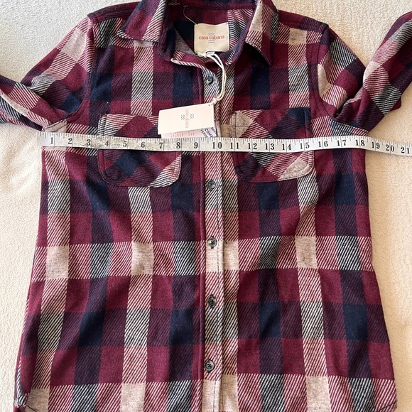 NWT Casa Cabana Sienna Plaid Shirt XS - Picture 11 of 13